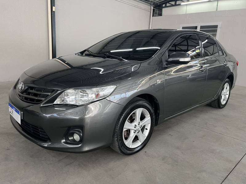 TOYOTA - COROLLA - 2012/2013 - Cinza - Sob Consulta